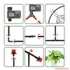 30-5m Garden LCD Button Timer Irrigation Set 0-80L/H Rotating Adjustable Nozzle Intelligent Display Automatic Watering System