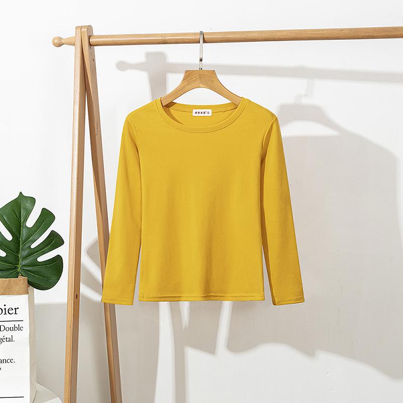 Женская хлопковая белая футболка с длинным рукавом, женские топы, тонкая женская одежда