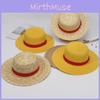 One Piece Летняя соломенная шляпа Луффи для защиты от солнца в винтажном стиле для семейных пляжных дней