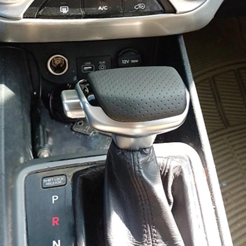 Универсальная Автоматическая Ручка Переключения Передач Автомобиля из Искусственной Кожи, Рукоятка Рычага Переключения Передач, Наконечник, Замена, Аксессуары для Интерьера, для Kia, для Hyundai