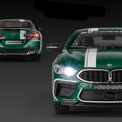 1:24 M8 MH8 800 Manhart сплав спортивный автомобиль модель литья под давлением металлический игрушечный транспорт модель автомобиля звук свет моделирование игрушки подарки