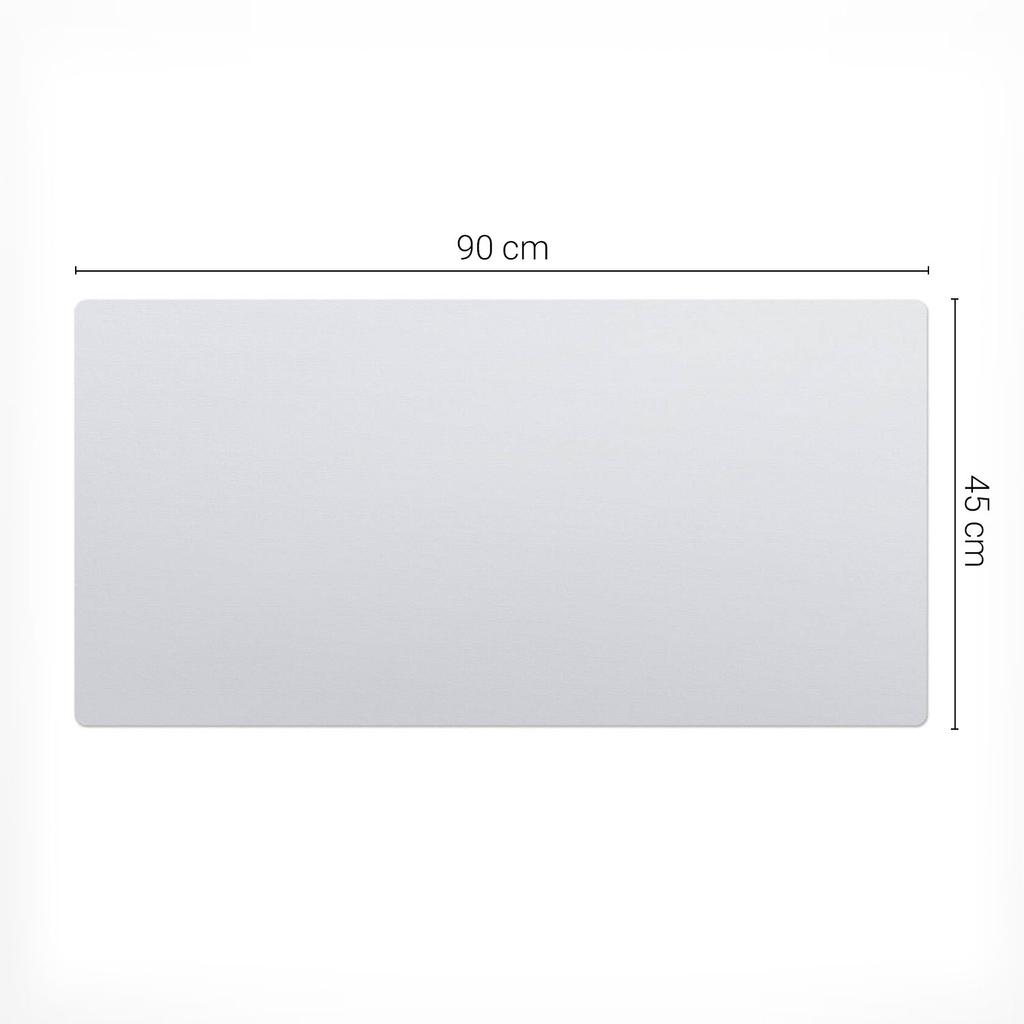 Mouse Pad for Desk, Keyboard and Laptop, White, 90x45 cm