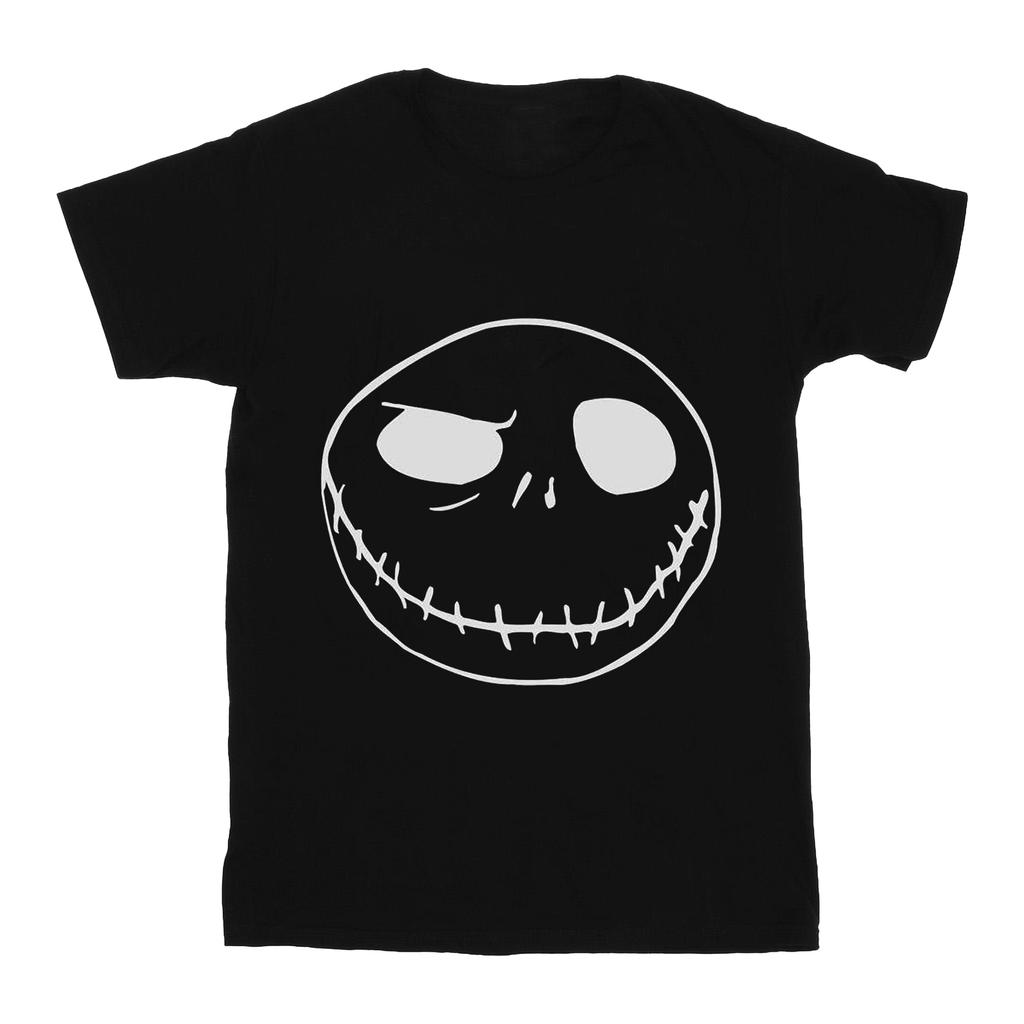 Disney Womens/Ladies Nightmare Before Christmas JackÂ´s Big Face Cotton Boyfriend T-Shirt