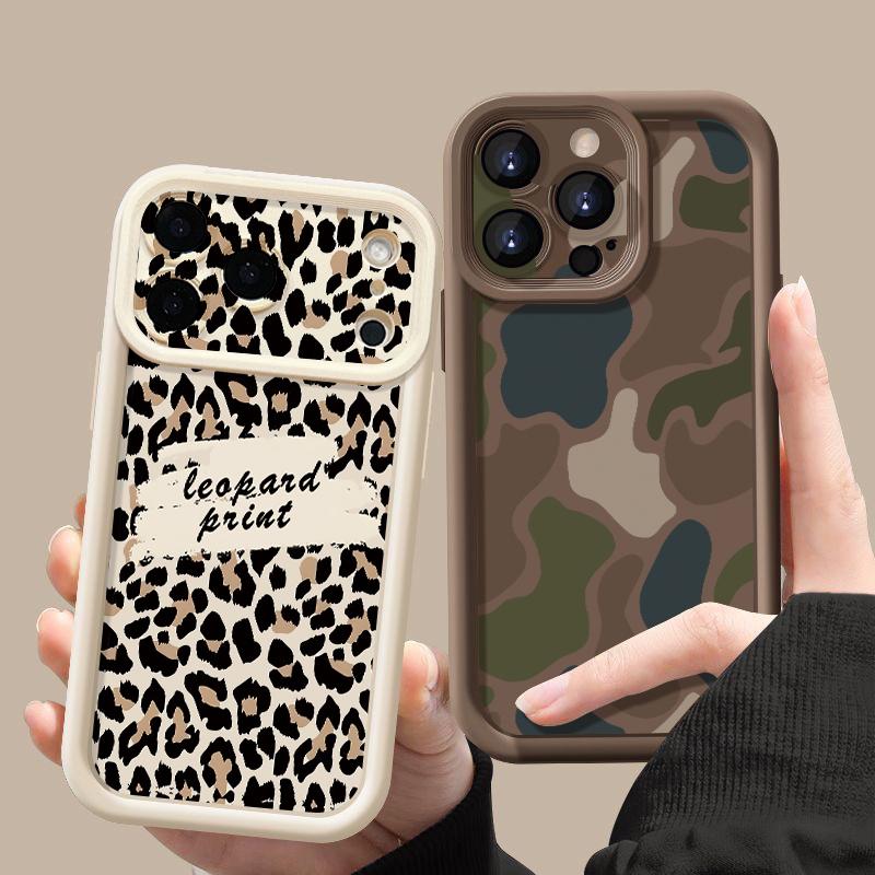 Яркий чехол с леопардовым принтом для iPhone 17 Pro Max Чехол iPhone 16 15 14 13 Pro Max 11 17e 16e Ударопрочный бампер Мягкий силиконовый чехол для телефона
