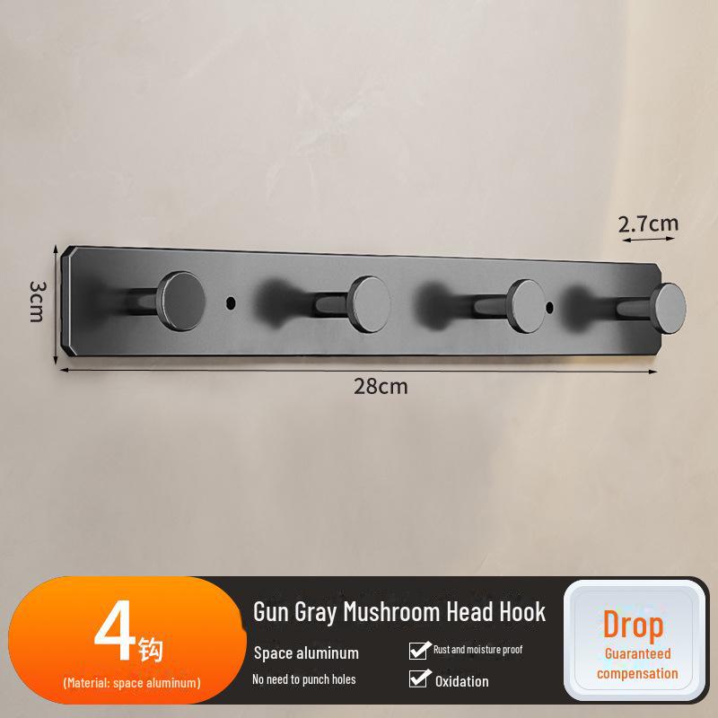 Крепкий настенный крючок для кухни и ванной комнаты - настенная и дверная вешалка без проколов для одежды