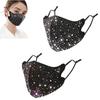 2 блестящие маски для лица с бриллиантовым блеском - модная маска со стразами для вечеринок и отдыха на природе
