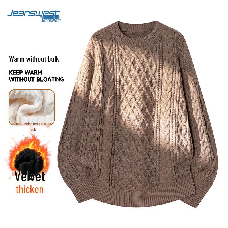Jeanswest Unisex Thick Warm Round Neck Sweater