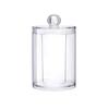 Transparent Cotton Swab Makeup Pad Dispenser Storage Box Multifunctional Bathroom Cosmetics Storage Box Cotton Round Holders