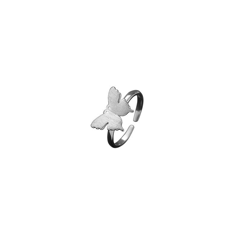 Кольцо Mori Butterfly Женское Личность Креативное Матовое Кольцо Хипстер Открытое Кольцо Ювелирные Изделия Высокого Класса