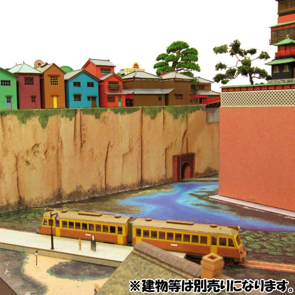 Sankei Studio Ghibli Series Унесенные призраками Таинственный город Диорама Бумажная поделка 1/150 MK07-32