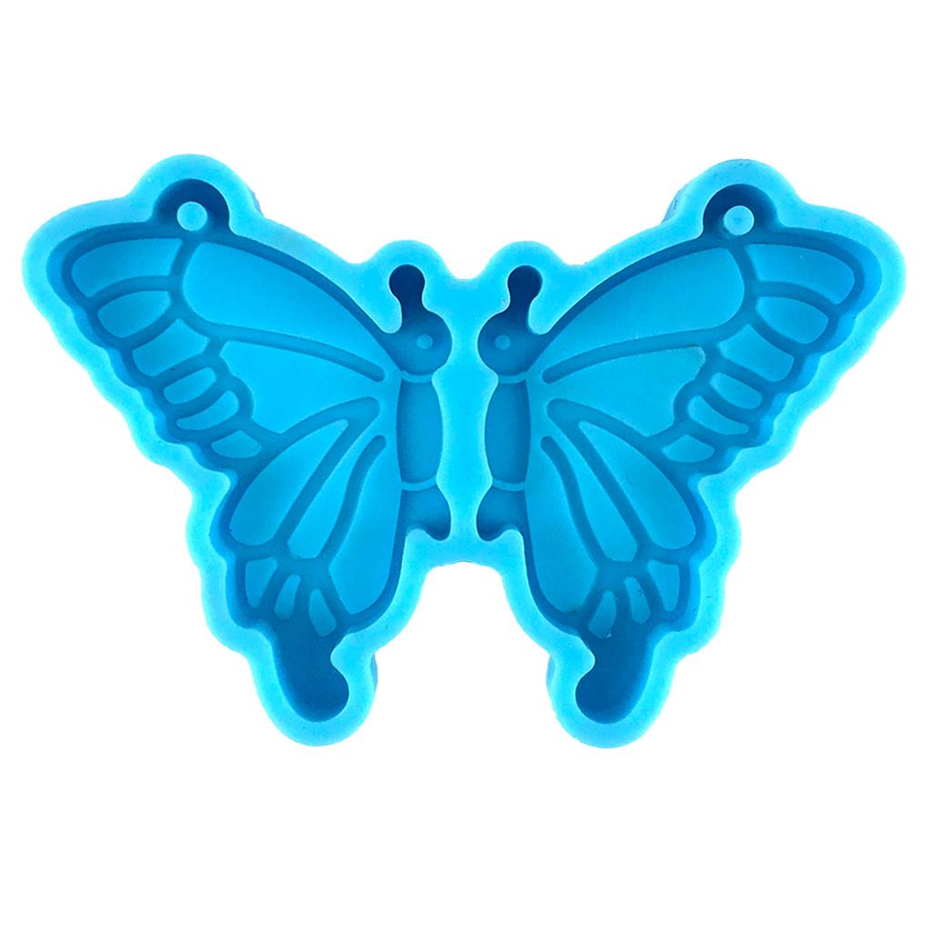 Keychain Silicone Mold Butterfly-Silicone Mold for Car Pendant Home Decors Crystal Epoxy Resin Mold Jewelry Making Mold