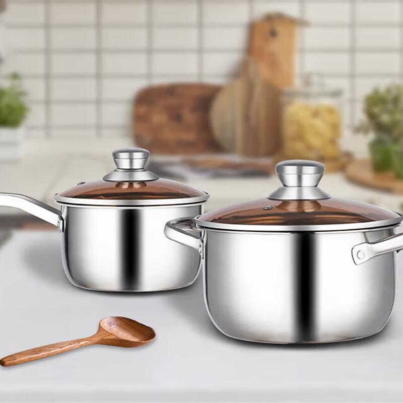 EFULLOT Stainless Steel 2-Piece Pot Set