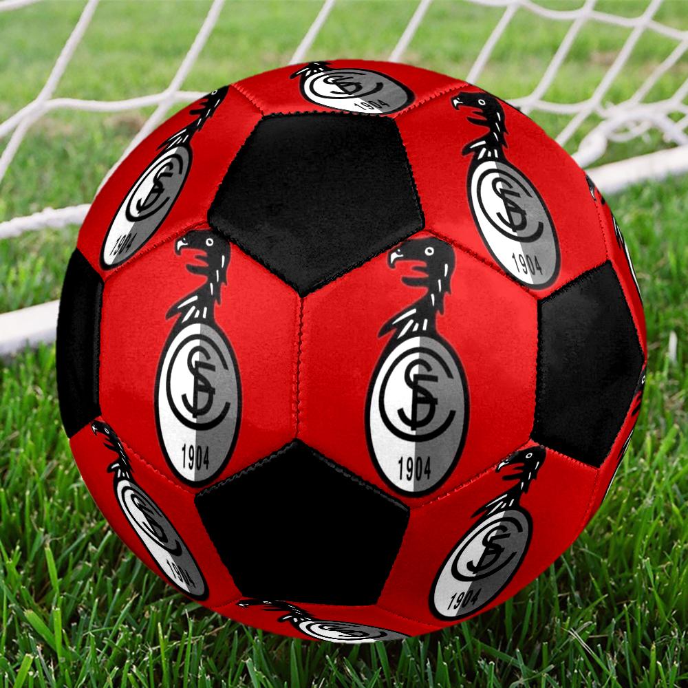 Футбольный мяч для зала SC Freiburg Цветной Машинная строчка ПВХ Размер 5 Готов к командным тренировкам и соревнованиям Прочный Высокий отскок Крутой Спортивный подарок