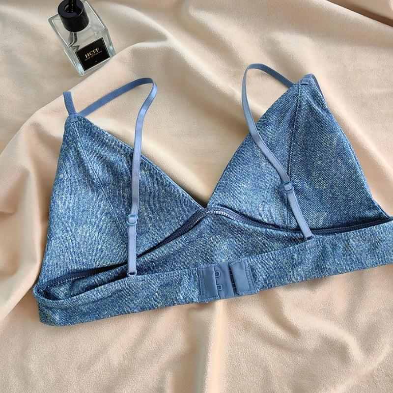 Сексуальное женское нижнее белье с леопардовым принтом, бюстгальтер с треугольными чашками, классическое бесшовное нижнее белье с открытой спиной, французский глубокий V-образный вырез, беспроводной бюстгальтер