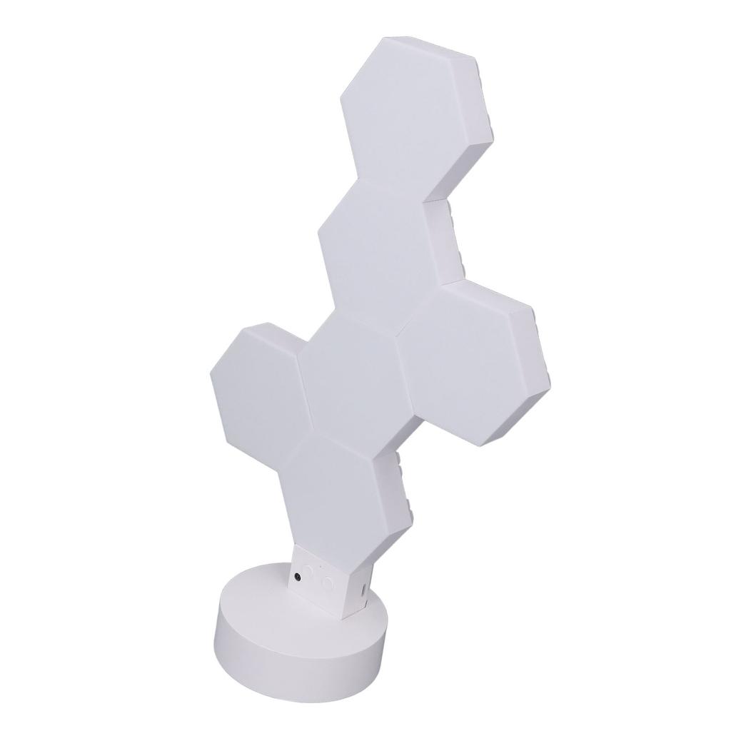 6шт светодиодных шестиугольных ламп для настенного беспроводного RGB музыкального синхронизатора DIY шестиугольный игровой свет с пультом дистанционного управления