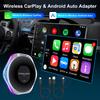 Беспроводной адаптер CarPlay и Android Auto, Smart TV Box, проводной к беспроводному Carplay Dongle, Plug & Play для автомобилей с заводским проводным CarPlay