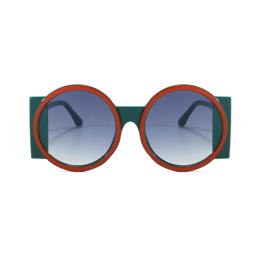 Новые модные круглые солнцезащитные очки для женщин и мужчин, уникальные контрастные оттенки, очки в стиле Y2K, ретро градиентные солнцезащитные очки, солнцезащитные очки UV400