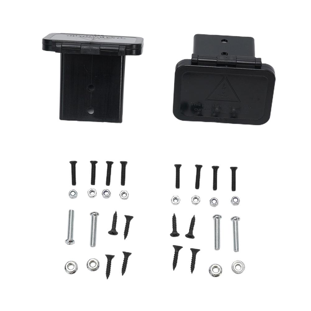 120А для разъема Anderson Панель-кронштейн для врезного монтажа с крышкой для каравана 2 шва Автомобильные детали Аксессуары