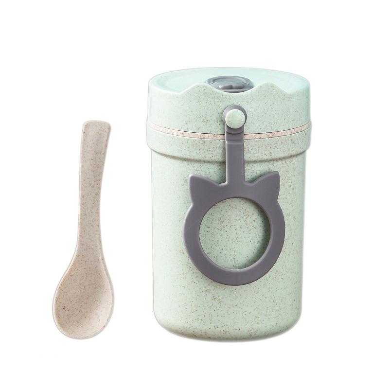 Коробка для бенто из нержавеющей стали, сумка для обеда в микроволновой печи, простая миска для супа, студенческая детская портативная посуда, чашка для молока