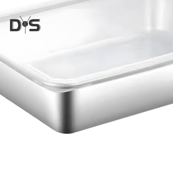 Ланч-бокс из нержавеющей стали с прозрачной крышкой, герметичный пищевой контейнер для сыра, мясных деликатесов, фруктов, духовки, выпечки, пикников, с рельефным дном, с узорами для еды