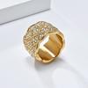 Кольца с сеткой и бриллиантами для мужчин и женщин, высококачественные легкие роскошные персонализированные модные ювелирные изделия