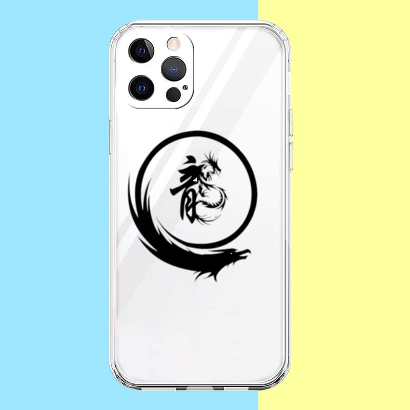 Чехол с китайским драконом для iPhone 16 15 14 13 12 Pro Max Прозрачный Мягкий для iPhone 11 Pro Max 7 8 Plus XS XR Оболочка Capas