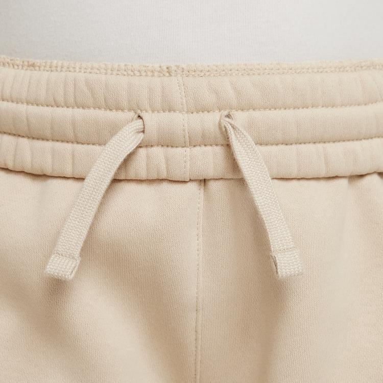 Nike Спортивные флисовые спортивные штаны с вышитым логотипом и эластичными манжетами, детские штаны, цвет белый FD2933-126