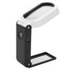 TH?7018FX Handheld Magnifying Glass with LED Light Foldable 10X  25X Magnifying Tool