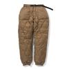 Quilted Down Custom Model [NANGA] Pants, (KHAKI, XS)