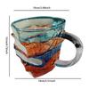 Colorful Book Cup Glass Book Lover Mug Creative Table Decoration Decorative Handcrafted Drink Container for Teacher Literature
