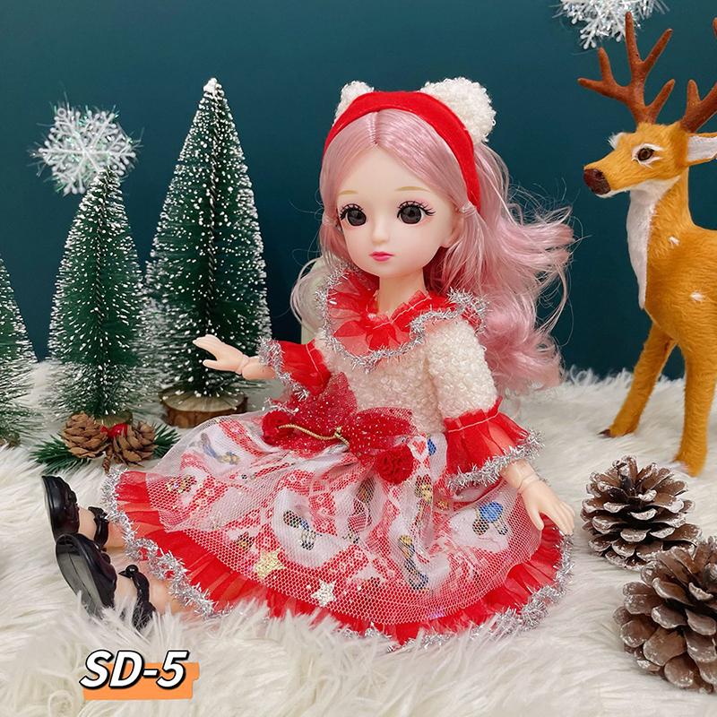 30cm Bjd Doll 23 Moveable Joints 12 Inch Christmas Dolls With Clothes and Shoes Kids Toys For Girl's Christmas Gifts