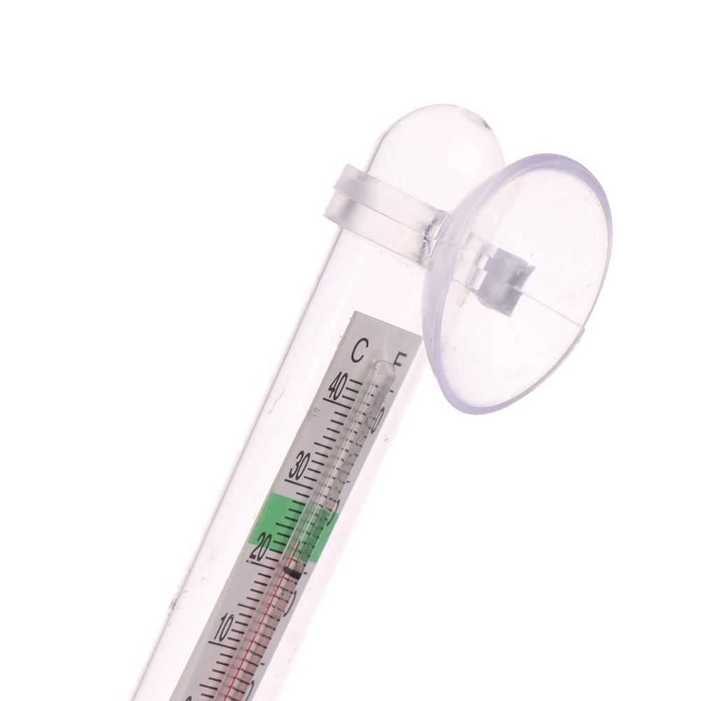 Аквариумный стеклянный термометр для измерения температуры воды в аквариуме с присоской