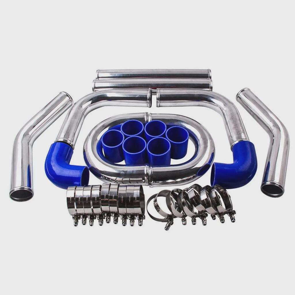2.5" Aluminum Turbo Intercooler Tube (450x180x65mm) - Universal DIY Car Accessory