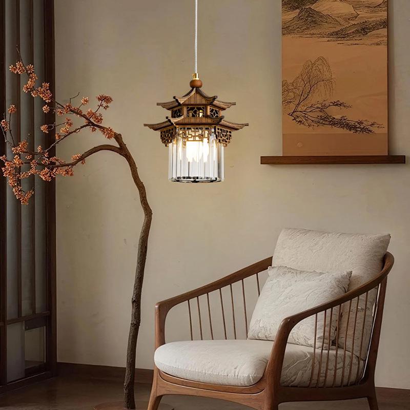Song Dynasty Teahouse Chandelier: Classic Chinese Corridor Design