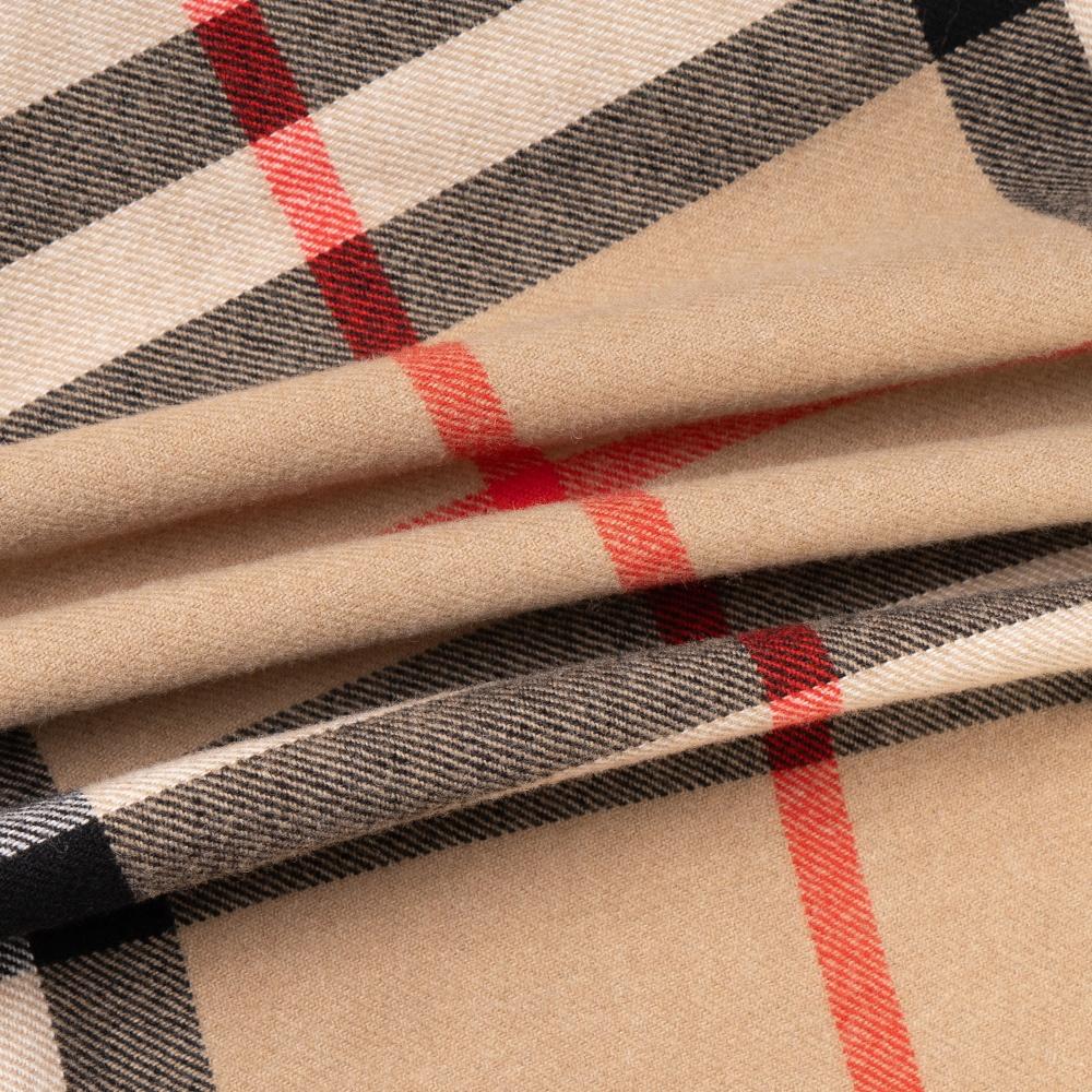 Burberry Мужская рубашка в клетку из шерсти и хлопка 80585841