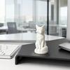 Геометрическая Граненная Фигурка Лисы, 3D Печатная Статуэтка Сидящей Лисы, Скульптура Лисы в Стиле Современного Искусства, Коллекционный Настольный Орнамент для Декора Стола Полки Дома