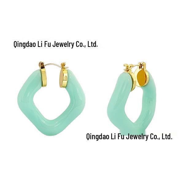 Лиза Стиль 2021 Модные Геометрические Круглые Серьги: Дизайн в стиле легкой роскоши