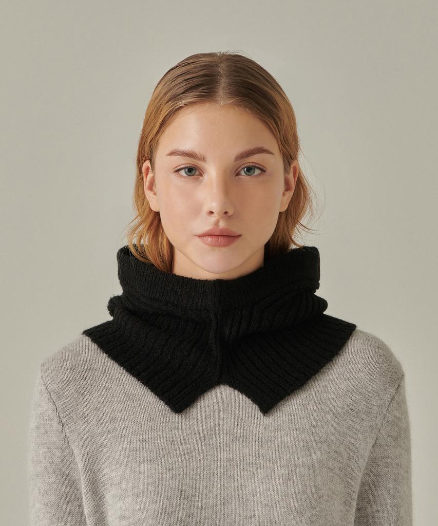 MUSINSA STANDARD WOMAN Женская мягкая балаклава из буклированной вязки [Черный]