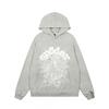 Unisex Sp555 Spider Web Print Heavyweight Cotton Fleece Hoodie Sweatshirt