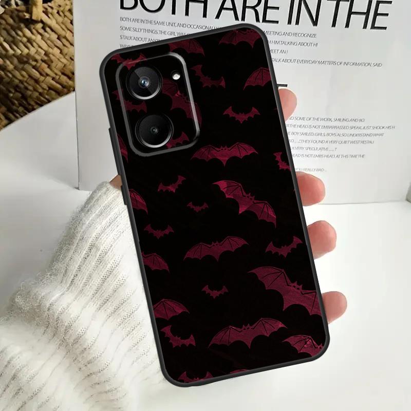 Halloween Vampire Bats For Realme 12 Pro Plus 11 10 9 C67 C55 C53 C35 C33 C30 C25s C21Y C15 GT3 GT5 GT Neo 5 Case