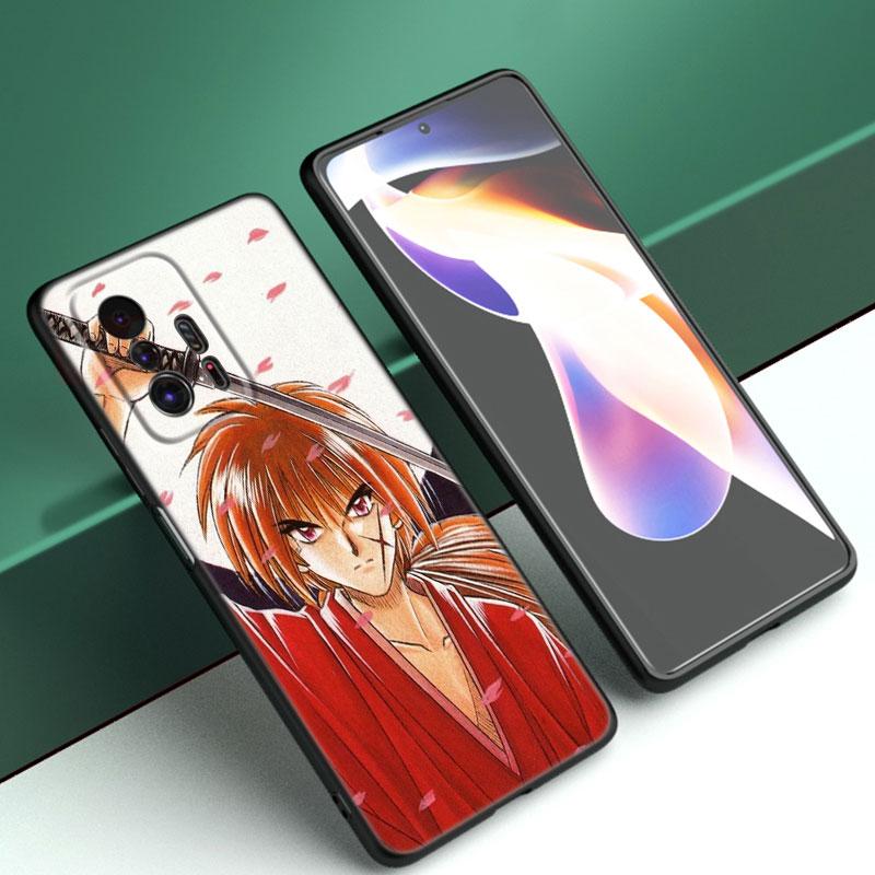 Rurouni Kenshin аниме черный чехол для телефона Xiaomi Mi 9 SE 8 10 10T 11 12 13 Lite 9T 11T 12S 12T 13T 14 Pro 5G NE 11i 12X