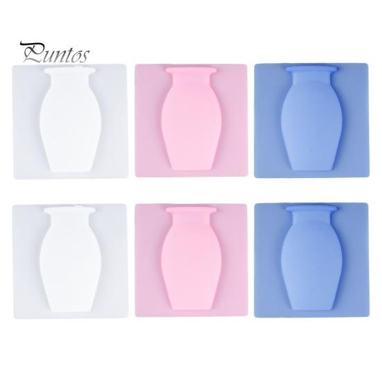 3/6 шт. настенное крепление силиконовая ваза многоразовая самоклеящаяся для домашнего офиса внутреннего холодильника окна настенные подвесные растения ваза для цветов наклейка украшение