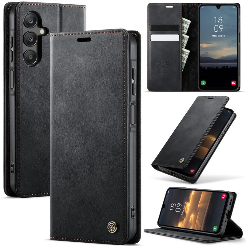 Магнитный кожаный чехол-книжка для телефона Samsung Galaxy S26 S25 FE S24 S23 Plus S22 S21 S20 Ultra A57 A17 A56 A36 A16 A55 A35 A15 A54 A34 A14 Кошелек