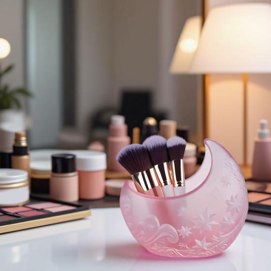 Силиконовая форма Луна Сделай сам Ручная работа Кисть для макияжа Ювелирные изделия Ручка Декоративный контейнер для комнатных растений Форма для чашки для свечи Гипс Цемент Эпоксидная смола Форма для литья