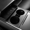 Center Console Cup Holder Insert Waterproof Car Modification Accessories Silicone Drink Cup Stopper Slot Slip Limiter Mat for Tesla Model 3/Y