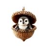 2D Acrylic Charm with Sleeping Animal Design, Decorative Pendant for Bags and Keys