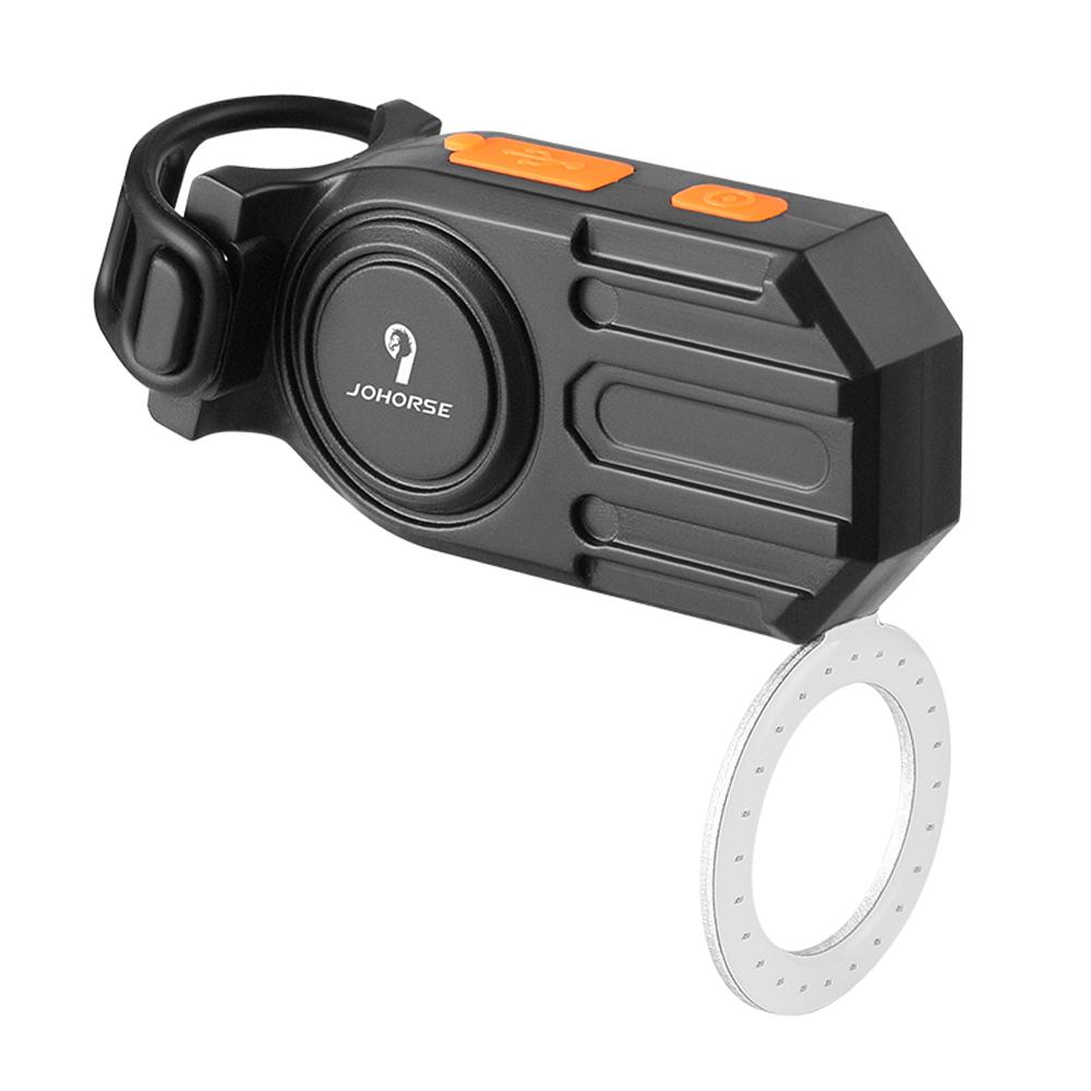 Задний фонарь для велосипеда JOHORSE с зарядкой от USB, предупреждающий свет для велосипеда, поддержка нескольких режимов освещения
