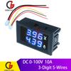 Mini DC Digital Voltmeter Ammeter 100V 10A 50A 100A Voltage Current Meter Solar Battery Car Volt Amp Tester Monitor Detector