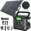 Power Station Power Generator 300W(Peak 600W) SWAREY S160 222Wh Solar Generator Power Bank Charger With 100W Solar Panel