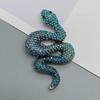 Exquisite Zodiac Snake Brooch: Full Water Drill Fashion Pin